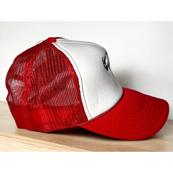 Golf Boys Green Club Trucker Hat Red & White Mesh foam Snapback Otto OSFM - Picture 2 of 6